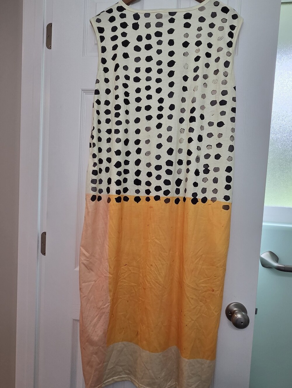 NWT Avery & Maren New York Leah Polka Colorblock Midi Dress XL - Picture 7 of 8